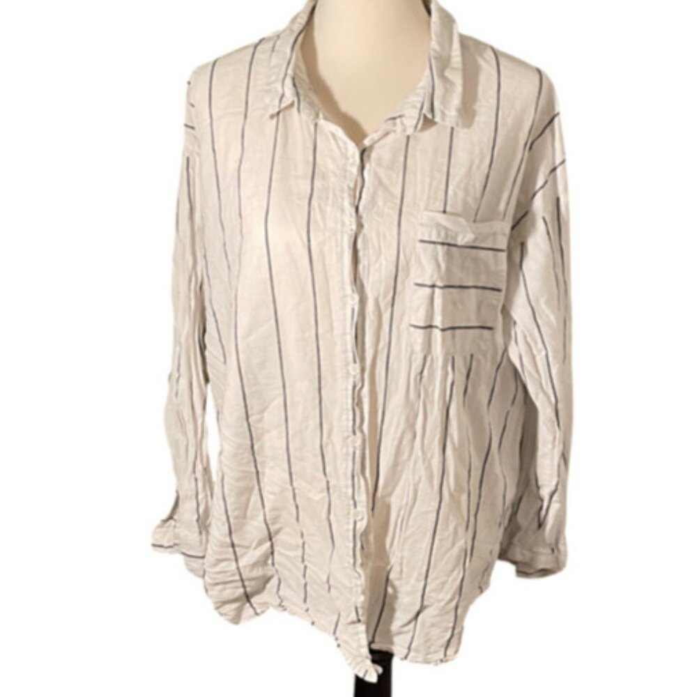 Long button down shirt XL